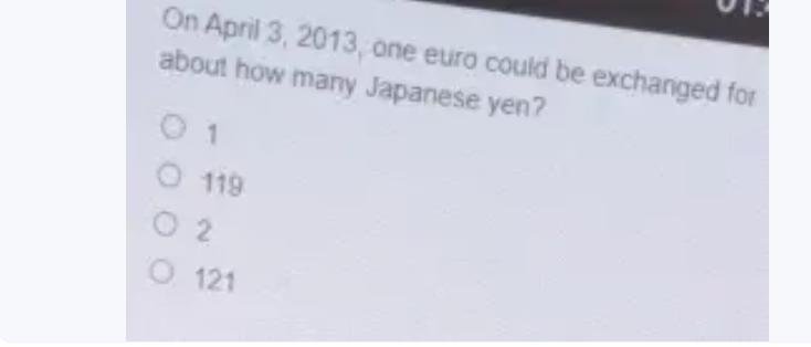 What Was the Conversion Rate of Euro to Japanese Yen on April 3, 2013?